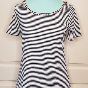 TALBOTS - Size: S Black & White Stripe